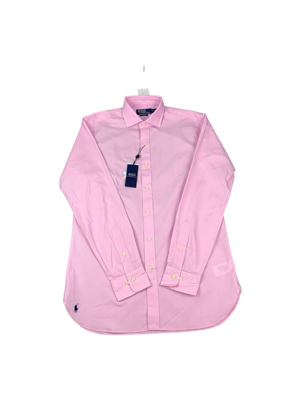Polo Ralph Lauren Long Sleeve Button Up Shirt, Pink, Men's Size Medium 15.5, NEW